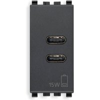 VIMAR - 20292.CC USB-C+C Netzteil 15W 3A 5V 1M grau VIMAR - 20292.CC USB-C+C Netzteil 15W 3A 5V 1M grau von VIMAR
