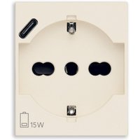 VIMAR - 30210.USBC Universal 2P+T 16A Steckdose + USB C Hanf VIMAR - 30210.USBC Universal 2P+T 16A Steckdose + USB C Hanf von VIMAR