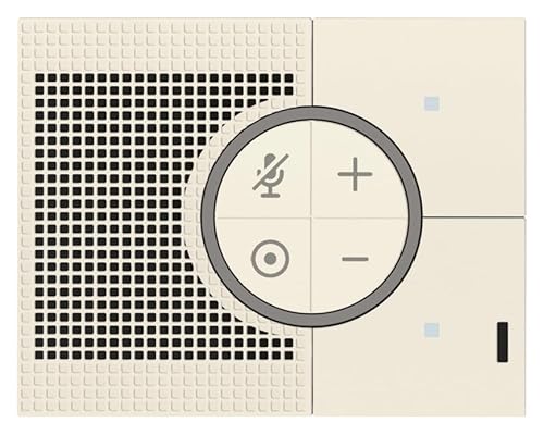 VIMAR 30815.C Line Smart Einbaulautsprecher Alexa, WLAN mit zwei Fronttasten, lokale Steuerung, App oder Sprache, Hanf 3 Module, zu vervollständigen, mit Line-Platten von VIMAR