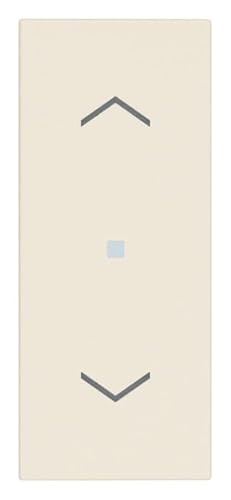 VIMAR 31000A.FC Linea austauschbare Tastenkappe 1 Modul für axiale Steuerungen, beleuchtbares Pfeilsymbol, Hanf von VIMAR
