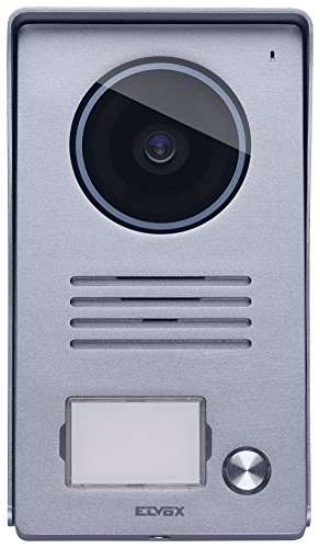VIMAR 40921.P1 Audio/Video-Klingeltableau 1 Taste, für Freisprech-Videohaustelefon LCD 7in, mit Regenschutz-Rahmen, für AP-Einbau, Grau von VIMAR