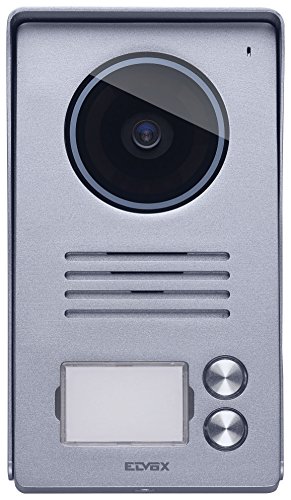 VIMAR 40921.P2 Audio/Video-Klingeltableau 2 Tasten, für Freisprech-Videohaustelefon LCD 7in, mit Regenschutz-Rahmen, für AP-Einbau, Grau von VIMAR