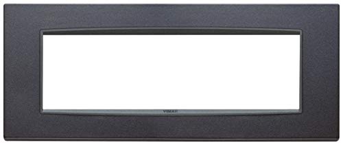 VIMAR Abdeckrahmen Klassische aus Technopolymer anthrazit 7 Module von VIMAR