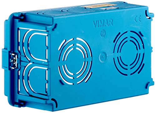 VIMAR Behälter eingebaut eckig hellblau 4 Module von VIMAR