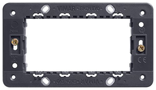 VIMAR EIKON Serie EVO – 4 Modul Eikon Serie Halterung mit Schraube von VIMAR