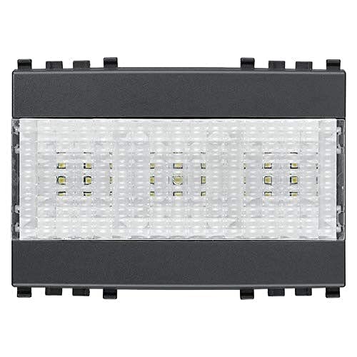 VIMAR EIKON Serie LED Notfall Lampe 3 Modul 120 – 230 V Grau von VIMAR