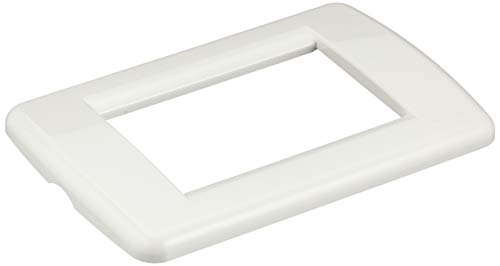 VIMAR IDEA Serie Plakette - Rondo 3 Module Kunststoff weiß glänzend von VIMAR