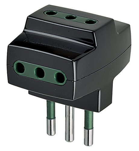 VIMAR Netzteil Stecker 10 A 3 fach 10 schwarz von VIMAR