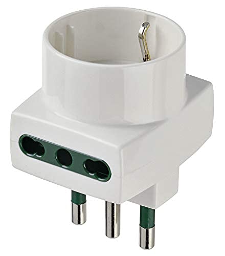 VIMAR Ri. 00323b Typ L (IT) Typ L (IT) weiß Netzstecker-Adapter für Steckdose von VIMAR