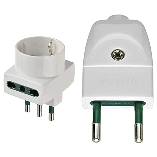 VIMAR Ri. 00323b Typ L (IT) Typ L (IT) weiß Netzstecker-Adapter für Steckdose von VIMAR