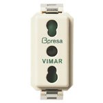 VIMAR SERIE 8000 – Stecker 2-polig + Erde 16 A P17/11 Serie 8000 von VIMAR