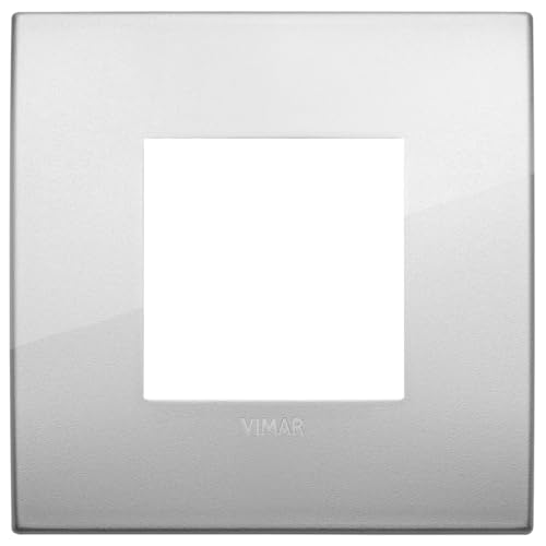 VIMAR SERIE Arke – Rahmen Classic 2 Module Metall silber von VIMAR