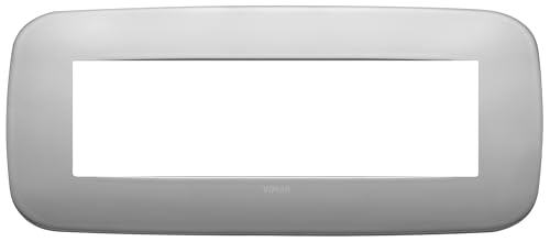VIMAR SERIE Arke – Rahmen Round 7 Module Metall Nickel matt von VIMAR