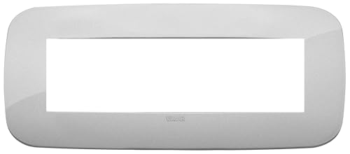 VIMAR SERIE Arke – Rahmen Round 7 Module Tecnopolimero Silver von VIMAR