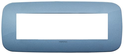 VIMAR SERIE Arke – Rahmen Round 7 Module Tecnopolimero blau von VIMAR