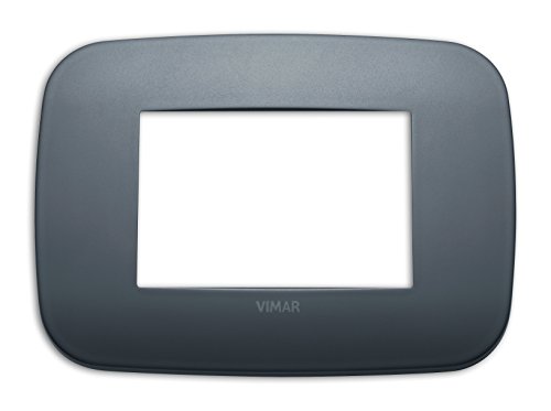 VIMAR SERIE Arke – Round Rahmen 3 Module Metall Nickel dunkel von VIMAR