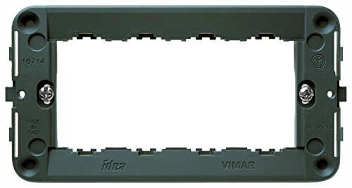 VIMAR SERIE IDEA – 4 Modul Halterung mit Schrauben von VIMAR