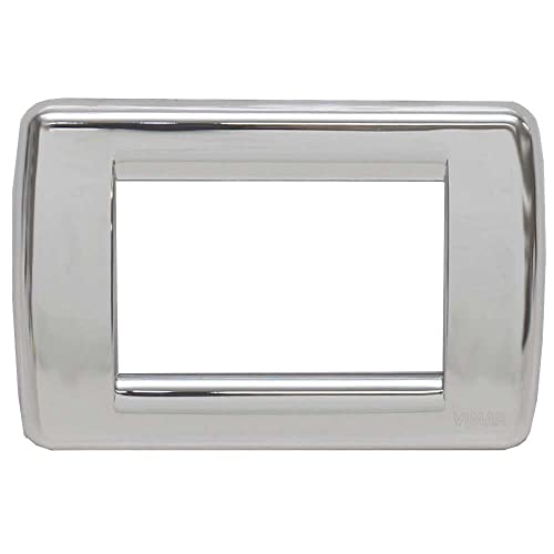 VIMAR SERIE IDEA – Platte RONDO 3 Modul Metall Chrom von VIMAR