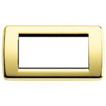VIMAR SERIE IDEA – Platte RONDO 4 Modul Metall gold glänzend VIMAR SERIE IDEA – Platte RONDO 4 Modul Metall gold glänzend von VIMAR