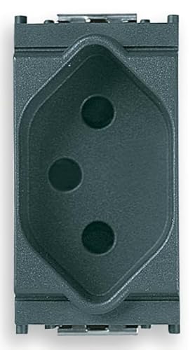 VIMAR SERIE IDEA – Steckdose 2-polig + Erde 16 A Schweizer tipo-13 grau von VIMAR