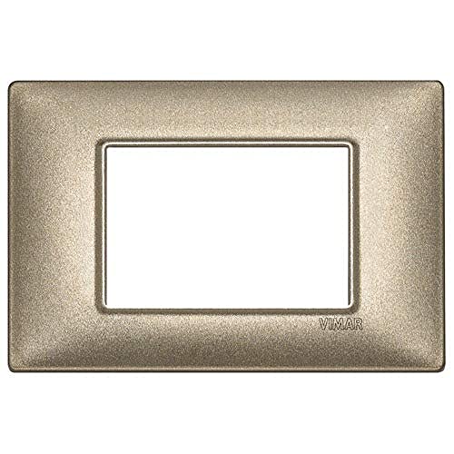 VIMAR SERIE Teller – Abdeckrahmen 3 Module Bronze Metallic von VIMAR