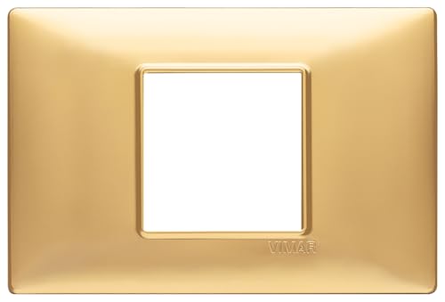 VIMAR SERIE Wandhalter – Platte 2 Modul Central Gold matt von VIMAR