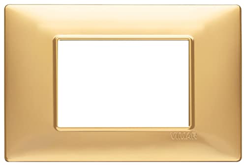 VIMAR SERIE Wandhalter – Platte 3 Modul Tecnopolimero Gold matt von VIMAR