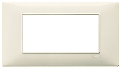 VIMAR SERIE Wandhalter – Platte 4 Modul Tecnopolimero beige von VIMAR