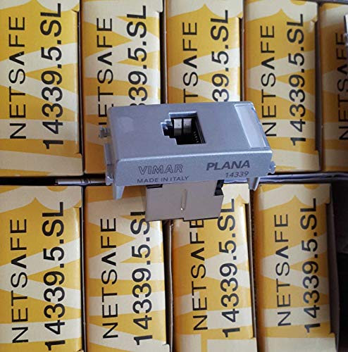 VIMAR SERIE Wandhalter – Steckdose RJ45 Netsafe Cat5e ftp-110 Silver von VIMAR