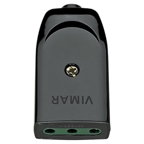 VIMAR – Steckdose 2-polig + Erde 10 A P11 Axial Schwarz von VIMAR
