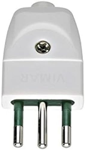 VIMAR – Stecker 2-polig + Erde 10 A S11 Axial weiß von VIMAR