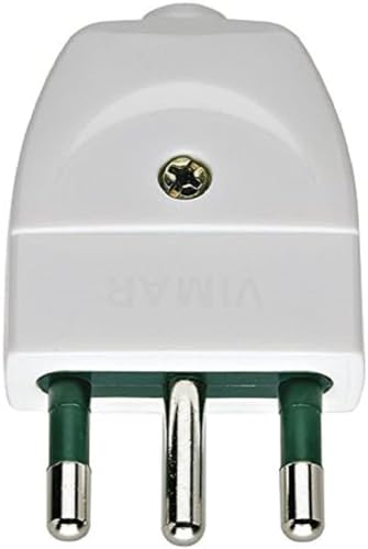 VIMAR – Stecker 2-polig + Erde 16 A S17 Axial weiß von VIMAR