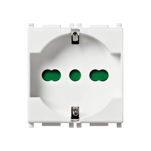 VIMAR Universal Stecker 2P + T 16 A Weiß von VIMAR