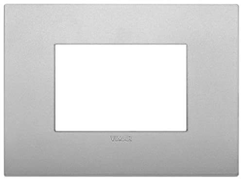 Vimar, mattsilver 19653.79 Arké Abdeckrahmen Classic 3 Module, Technopolymer, 3 moduli von VIMAR