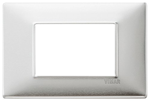 Vimar 14653.81 Platte 3 Module Aluminium gebürstet, grau Vimar 14653.81 Platte 3 Module Aluminium gebürstet, grau von VIMAR