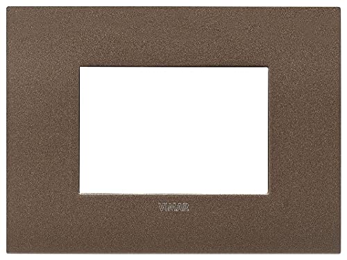 Vimar 19953.24 Arké fit Plate 3 Module, Metall, matt Bronze von VIMAR