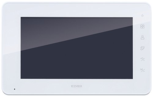 VIMAR K40992 Zusatz-Monitor für Video-Türsprechanlage für Wandmontage, 17,8 cm (7 Zoll), LCD-Farben, kapazitive Tastatur, 1 Netzteil 24 V mit EU-Standardsteckern, UK, US und AUS von VIMAR