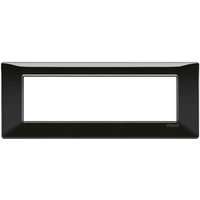 Placca plan 7 module technopolymer schwarz 14657.05 von VIMAR