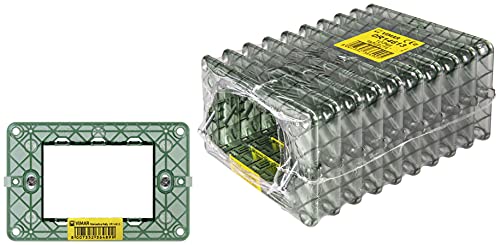 Vimar 0T14613 3-Modul-Halterung, mit Schrauben für 3-Modul-Dosen, 10 Stück von VIMAR