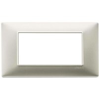 Plana platte 4 module technopolymer farbe reflex matt nickel 14654.21 - Vimar Plana platte 4 module technopolymer farbe reflex matt nickel 14654.21 - Vimar von VIMAR
