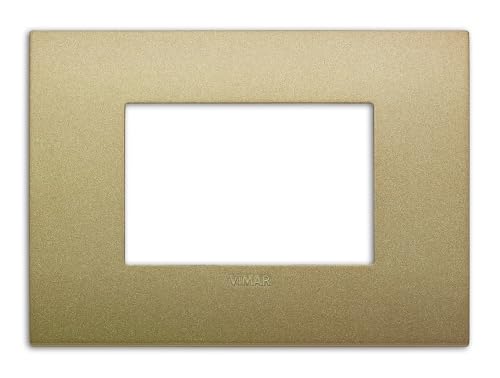 Vimar Serie Arke Rahmen Classic 3 Module Technopolymer Gold matt von VIMAR
