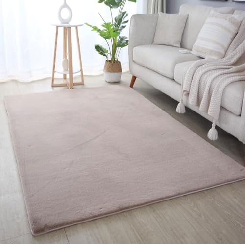 VIMODA Fellteppich Deluxe waschbar: Eleganter Hochflor Teppich Akzent Einfarbig, kuschelig für Ihr Wohnzimmer oder Schlafzimmer, Farbe:Beige, Maße:Ø 80 cm Rund VIMODA Fellteppich Deluxe waschbar: Eleganter Hochflor Teppich Akzent Einfarbig, kuschelig für Ihr Wohnzimmer oder Schlafzimmer, Farbe:Beige, Maße:Ø 80 cm Rund von VIMODA