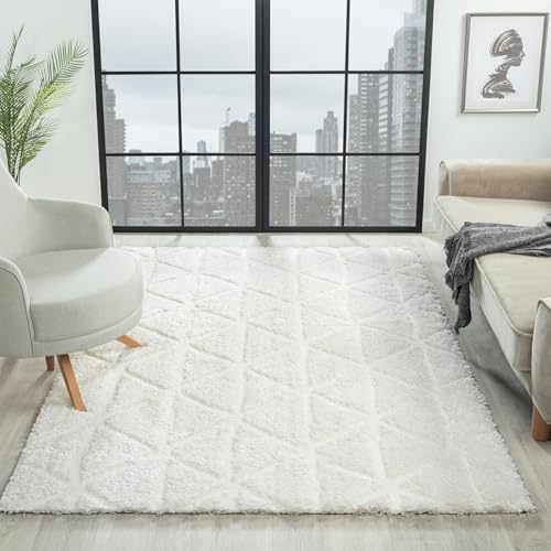 VIMODA Hochflor Langflor Teppich Modern Wohnzimmer Schlafzimmer Ultra Weich Muster, Farbe:Raute, Maße:160x230 cm VIMODA Hochflor Langflor Teppich Modern Wohnzimmer Schlafzimmer Ultra Weich Muster, Farbe:Raute, Maße:160x230 cm von VIMODA