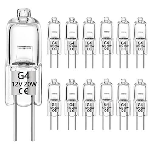 VINBE G4 Halogen 20W 12V 280Lm 2700K warmweiß dimmbar 12 Stück von VINBE