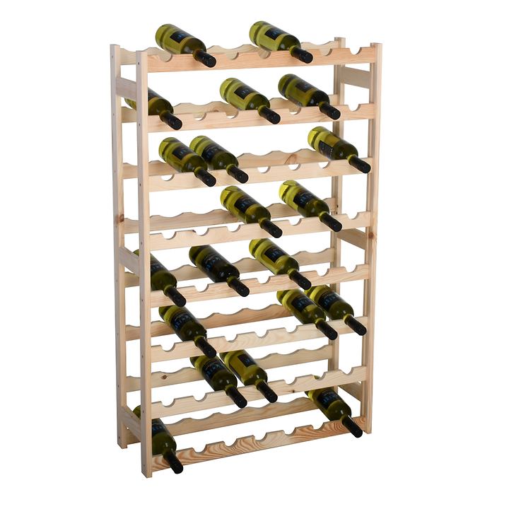 Weinregal 'Simplex' Modell 3, Natur von VINCASA