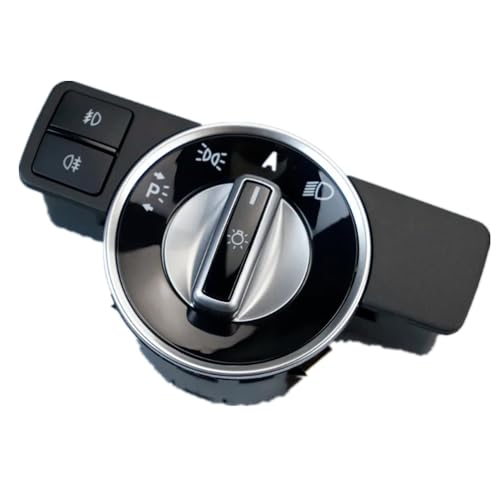 Kompatibel Mit Benz Für E-Klasse Für Roadster Edition C207 2010 2011 2012 2013 2014 2015 Knopfknopf-Scheinwerferschalter A2129057000 Hauptlichtschalter(A2129057100) von VINCTV