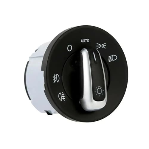 Kompatibel Mit Skoda Für Octavia 2004 2005 2006 2007 2008 2009 2010 2011 2012 2013 Scheinwerfer-Nebelscheinwerfer-Kontrolllichtschalter 1Z0941431K Hauptlichtschalter von VINCTV