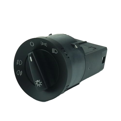 Kompatibel Mit VW Für Bora Mk4 Für Lupo Für Beetle 998 1999 2000 2001 2002 2003 2004 Scheinwerfer-Steuerschalter Nebelscheinwerfer 3B0941531 Hauptlichtschalter(NO Chrome) von VINCTV
