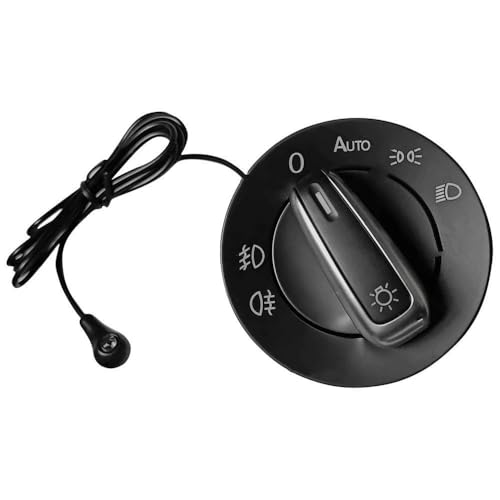 Kompatibel Mit VW Für Golf 4 Für J&etta MK4 Für Passat Für B5 Auto-Scheinwerfer-Lampenschalterknopf Lichtsensormodul Matt 1C0941531A Hauptlichtschalter von VINCTV