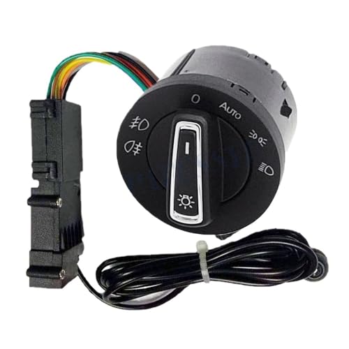 Kompatibel Mit VW Für Golf MK7 Für Tiguan Für Touran Automatischer Lichtsensor Mit Scheinwerferschalterknopf Autoscheinwerferschalter 5G0941431B Hauptlichtschalter(MQB 1Set) von VINCTV